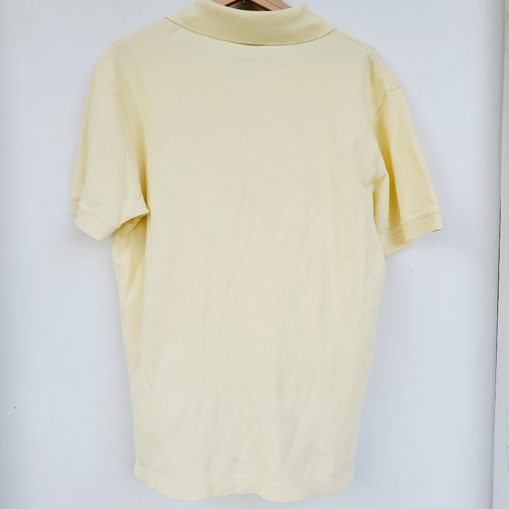 Patagonia Worn Wear mens Organic Cotton Banana Yellow Polo Shirt Size Medium - Picture 10 of 10